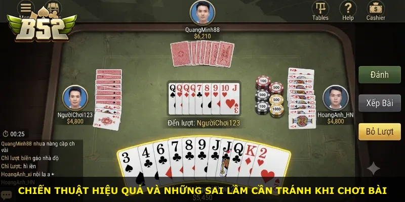 Chiến thuật hiệu quả và những sai lầm cần tránh khi chơi bài