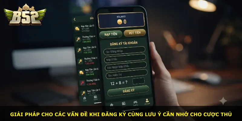 Giải pháp cho các vấn đề khi đăng ký cùng lưu ý cần nhớ cho cược thủ