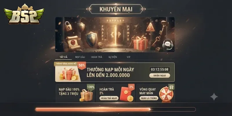 Khuyến Mãi B52club Cập Nhật Mới Nhất Dành Cho Hội Viên Chơi Game Bài
