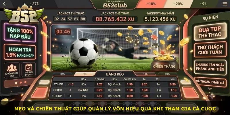 Mẹo và chiến thuật giúp quản lý vốn hiệu quả khi tham gia cá cược