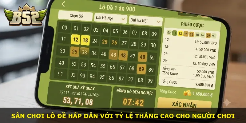Sân chơi lô đề hấp dẫn với tỷ lệ thắng cao cho người chơi